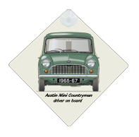 Austin Mini Countryman (wood) 1965-67 Car Window Hanging Sign